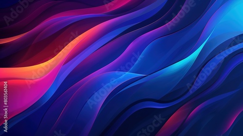 Wallpaper Mural Abstract Background curved wave colorful background 3d render. Digital abstract background, banners, wallpapers, posters, covers, tech, AI, data, audio, graphics, presentation, and more. Torontodigital.ca