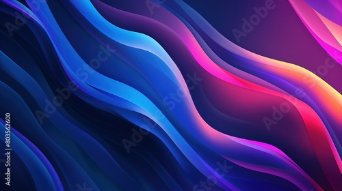 Wallpaper Mural Abstract Background curved wave colorful background 3d render. Digital abstract background, banners, wallpapers, posters, covers, tech, AI, data, audio, graphics, presentation, and more. Torontodigital.ca