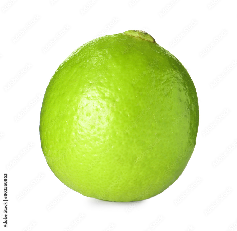 Fresh green ripe lime isolated on white Fresh green ripe lime isolated on white