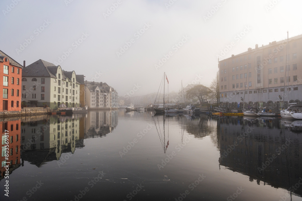 Fototapeta premium Alesund downtown views, Norway