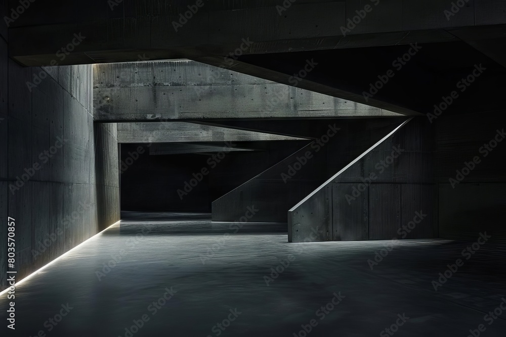 mysterious dark room with concrete floors and dramatic lighting abstract architectural photography mysterious dark room with concrete floors and dramatic lighting abstract architectural photography