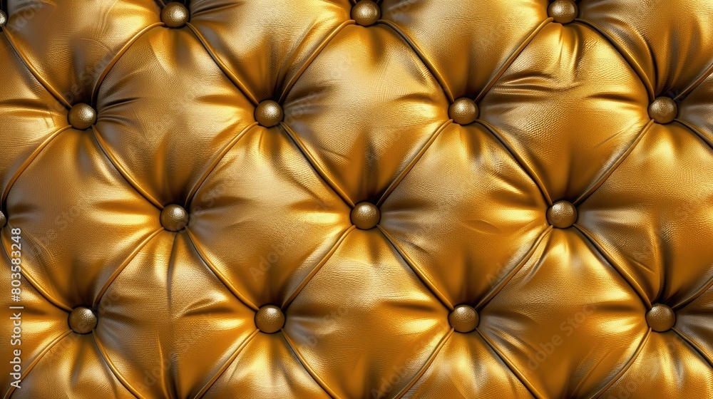 Close-up texture of genuine leather with brown rhombic stitching, a tactile elegance. Ai Generated. Close-up texture of genuine leather with brown rhombic stitching, a tactile elegance. Ai Generated.