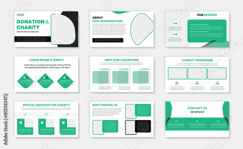 Charity Event Powerpoint presentation template with PPT slide design