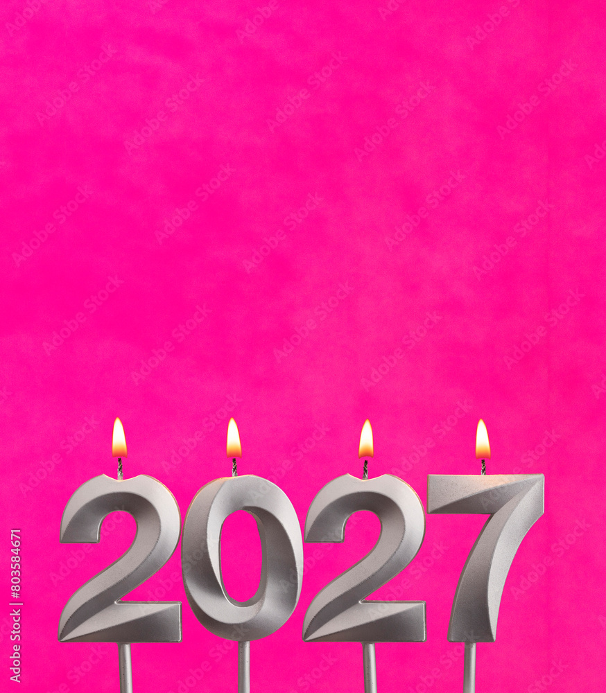 Candles number 2027 for happy new year - New Year's Eve Celebration Candles number 2027 for happy new year - New Year's Eve Celebration