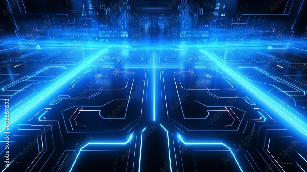 abstract technology background,neon circuit,blue neon abstract technology background,neon circuit,blue neon