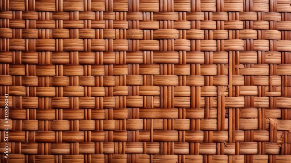 Brown bamboo weave texture, a nature background with handicraft charm. Ai Generated. Brown bamboo weave texture, a nature background with handicraft charm. Ai Generated.