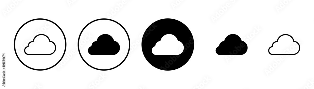Cloud icon vector isolated on white background. cloud computing icon Cloud icon vector isolated on white background. cloud computing icon