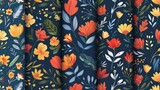 Floral patterns are suitable for fabrics, motifs, backgrounds, wallpapers, covers, etc. Illustration