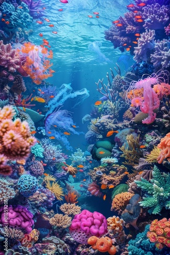 Coral Reef and Starfish Interstellar Abstract © lan