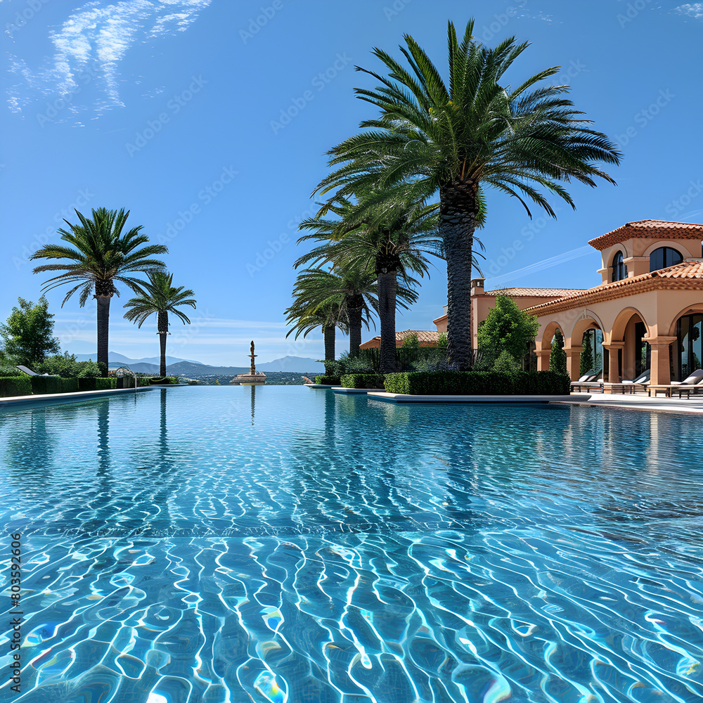 swimming pool in the hotel