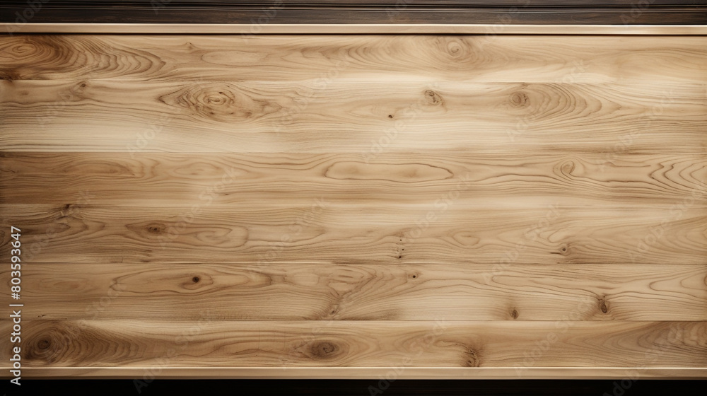 An aerial shot of an empty wooden tabletop in a smooth ash shade. An aerial shot of an empty wooden tabletop in a smooth ash shade.