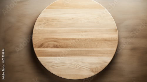 An aerial shot of an empty wooden tabletop in a smooth ash shade.