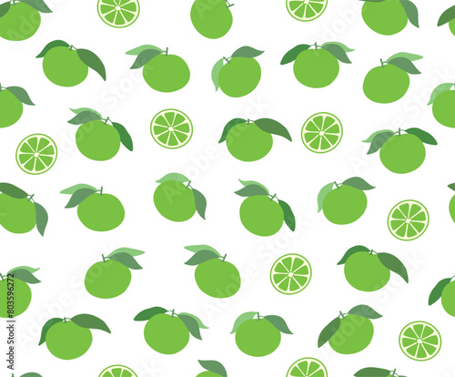 A sour green tangerine pattern.