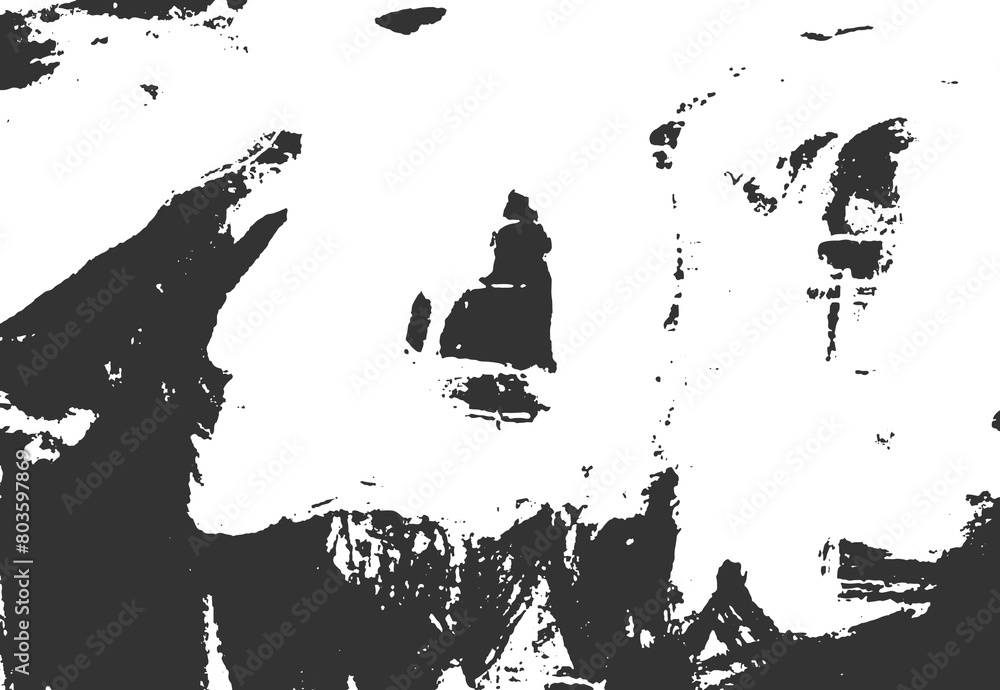 Obraz premium Grunge brush texture white and black. Distress Grainy Grungy Effect