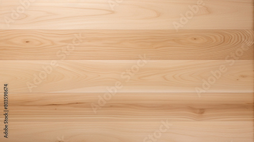 imagine A top-down view of an empty wooden panel in a light beech shade.