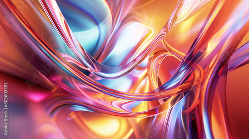 Background design with a wavy surface rendered in an abstract 3D.