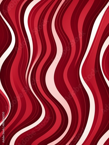 Simple lines, rich cherry colors, monochrome, highres seamless pattern for refined ceramic prints , pattern
