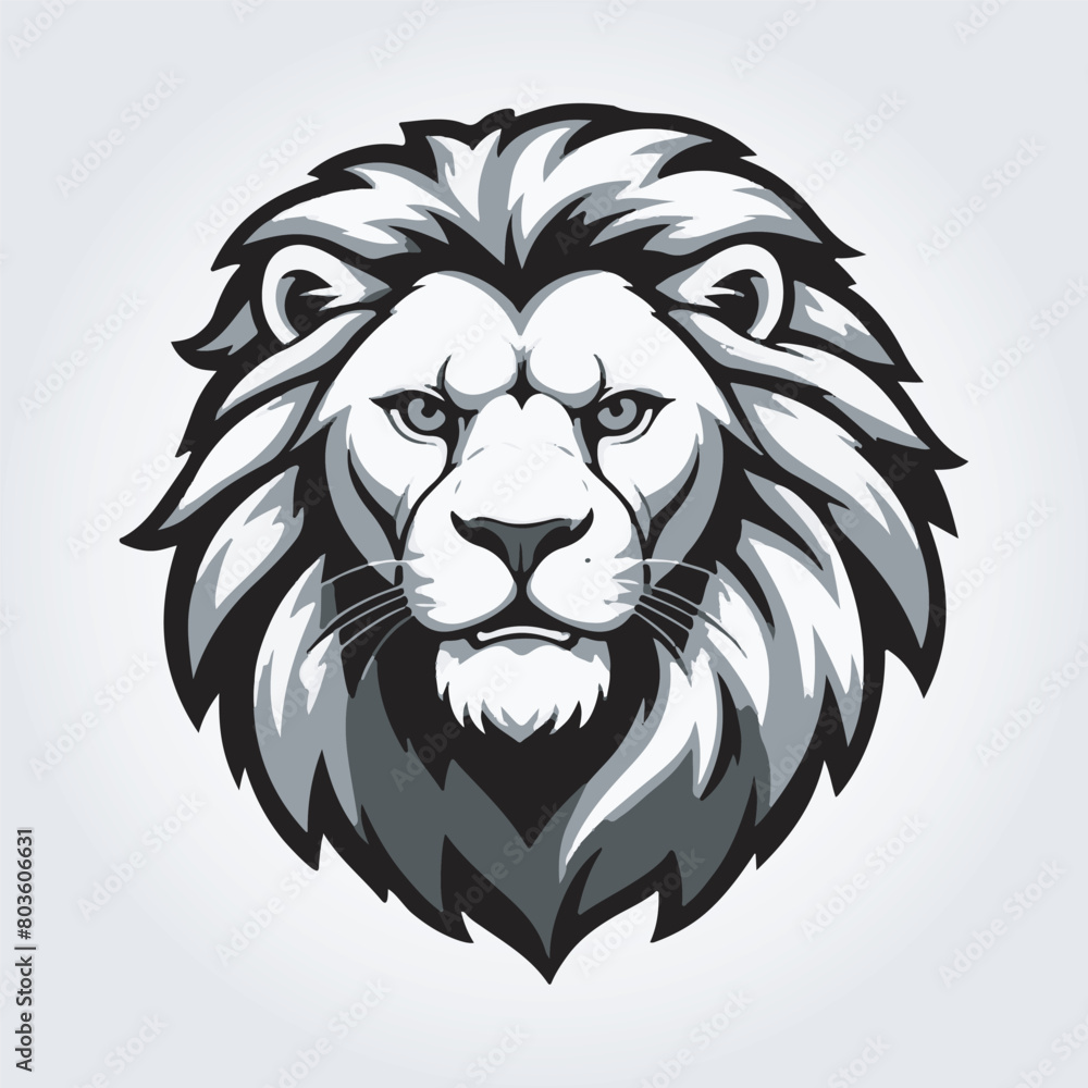 Obraz premium lion head mascot logo