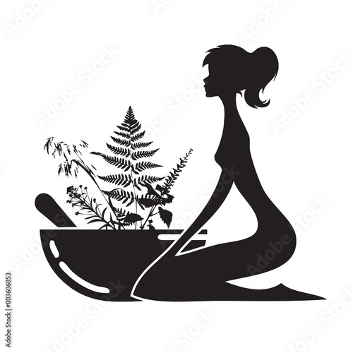 Herbalism silhouette
