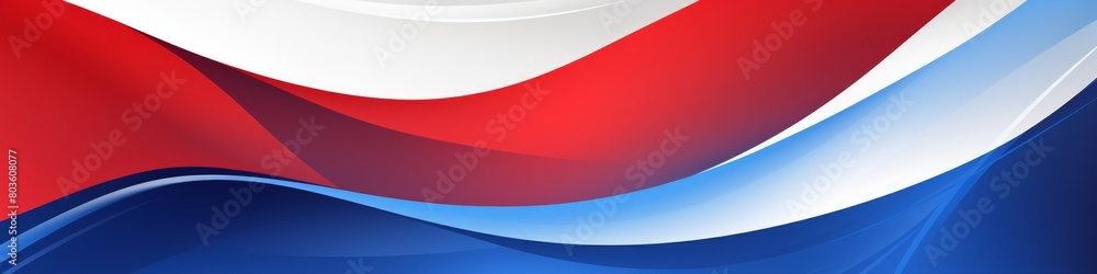 Minimalistic flag inspired wallpaper with clean lines and bold colors, contemporary design, wavy banner