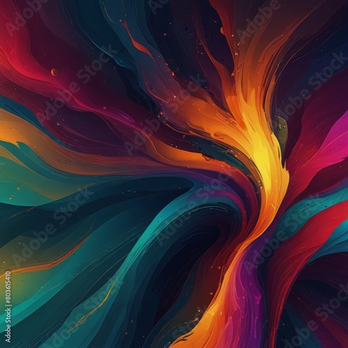 Abstract colorful wavy pc background