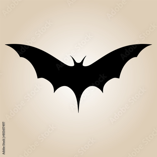 bat vector logo illustration, halloween