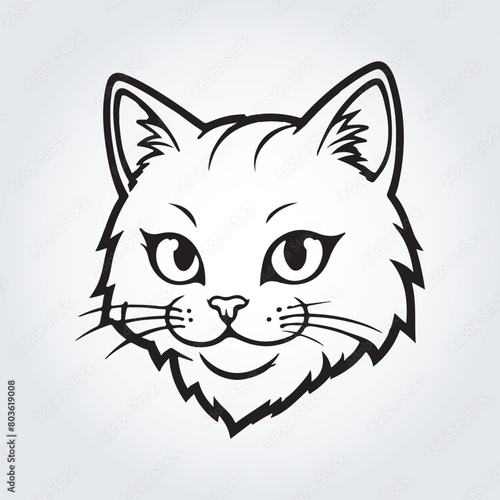 cute cat logo