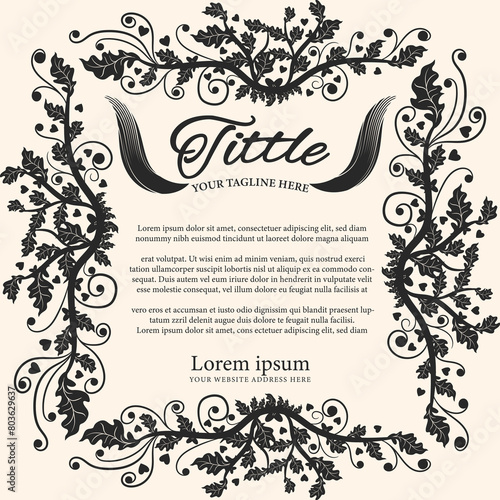 latest creative floral border vector design