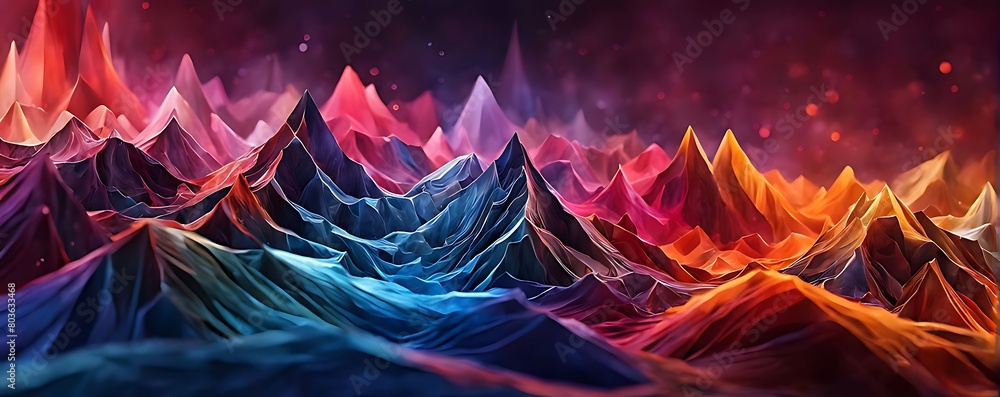 Obraz premium Digital background for technology, AI, data, audio, graphics, and etc