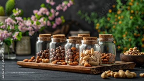 Nutty varieties - different types of nuts - exploring the diverse world of nuts, from almonds and walnuts to pecans and pistachios, packed with flavor, nutrients, and versatility.