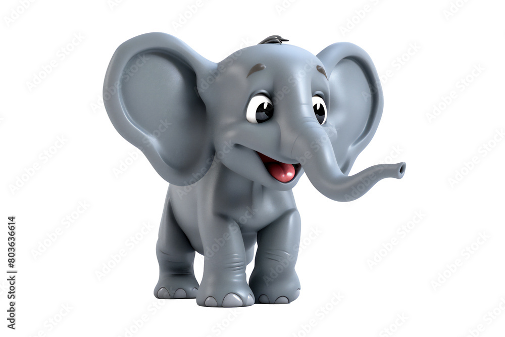 3d elephant with transparant background, PNG file 3d elephant with transparant background, PNG file