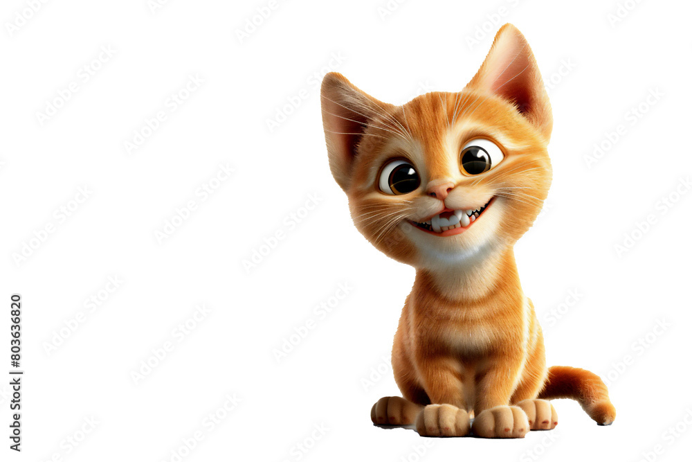 cat isolated on white. transparant background, PNG file cat isolated on white. transparant background, PNG file