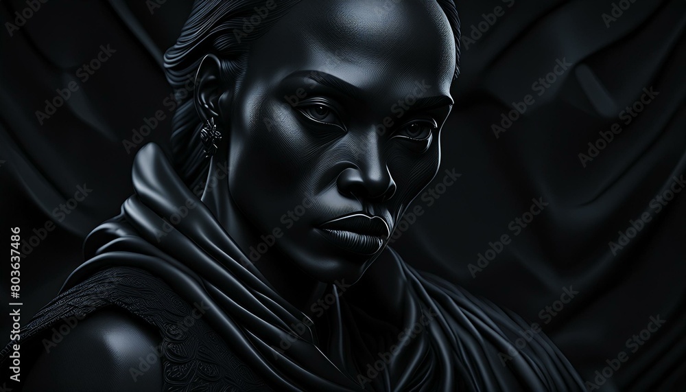 A photorealistic, highly detailed portrait capturing a sense of melancholy. A photorealistic, highly detailed portrait capturing a sense of melancholy.