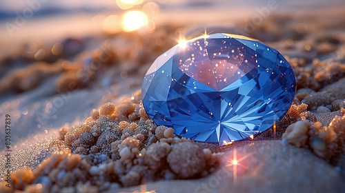 Cinematic Shimmer: A Study in Dazzling Gemstone Realism