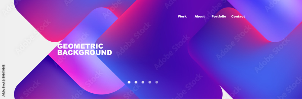 it is a geometric background with a purple and blue gradient . High quality