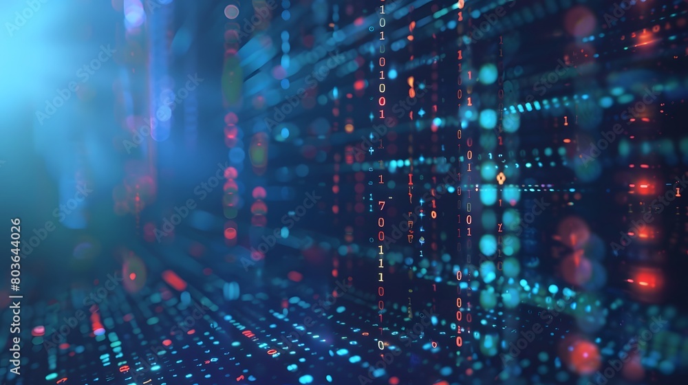 Obraz premium Binary background