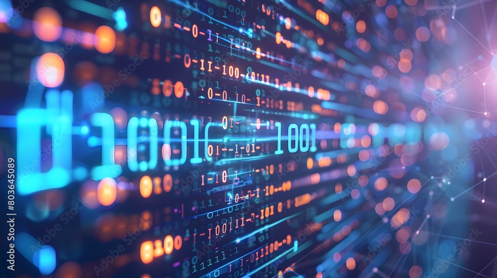 Binary background Binary background