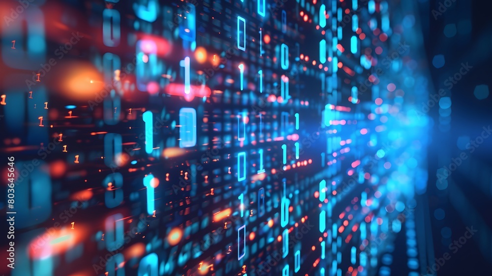 Binary background Binary background