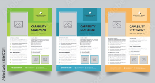 Capability Statement Template Design.