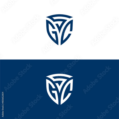SGC Shield Lettermark Logo Vecttor. photo