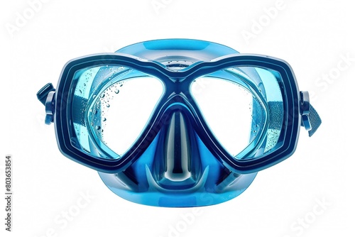 Diving mask, isolated on white photo