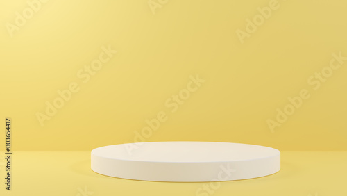 3D rendering abstract shape podium product background