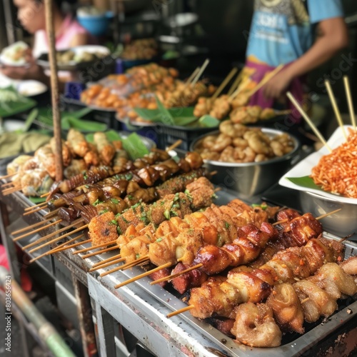 Cultural Food Tour - Join a walking food tour to sample traditional street foods in Bangkok  learning about the local cuisine and culture.