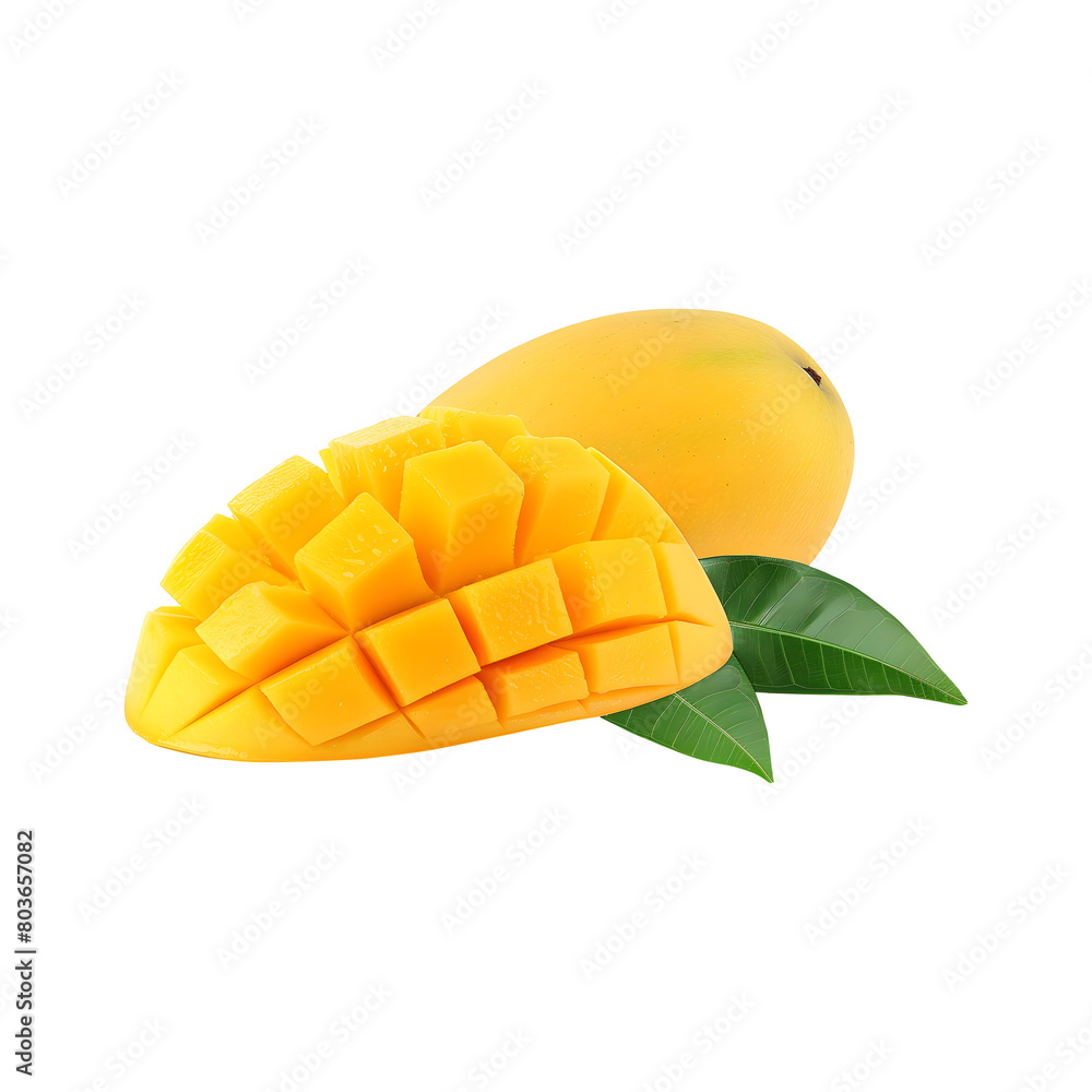 Mango fruit isolated on transparent background Mango fruit isolated on transparent background