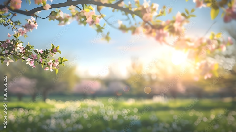 Bright pink cherry blossoms flourishing on branches set against a clear turquoise sky, symbolizing the arrival of spring. Bright pink cherry blossoms flourishing on branches set against a clear turquoise sky, symbolizing the arrival of spring.