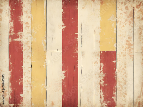 Red and white painted wall