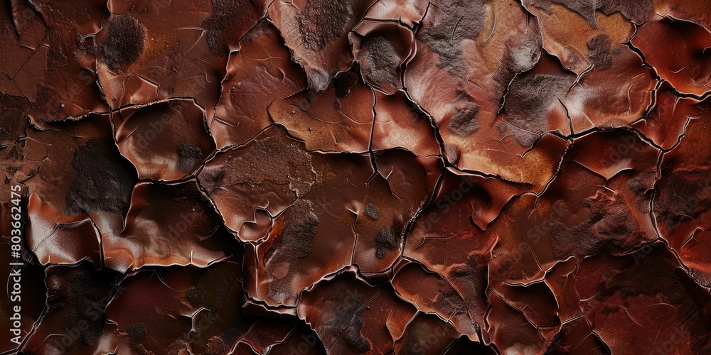 An intricate landscape of cracked earthy textures evoking nature s abstract art
