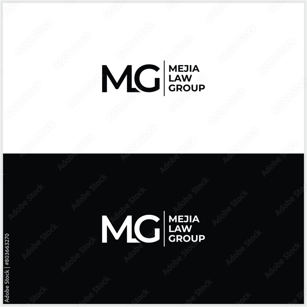 Fototapeta premium initial MLG letter logo