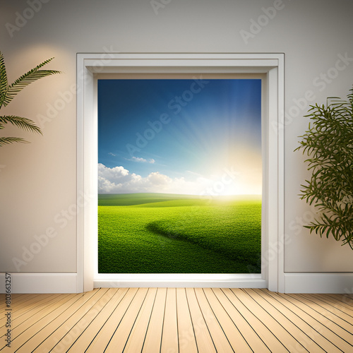 window, frame, weather, border, wall, interior © sori