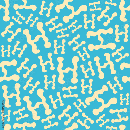 Abstract Letter H Vector Seamless Pattern
